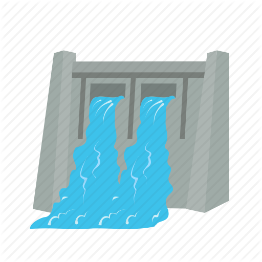 Dam, Electricity Generation, Energy, Hydro, Hydro Electric, Power, Water Icon - Water Dam, Transparent background PNG HD thumbnail