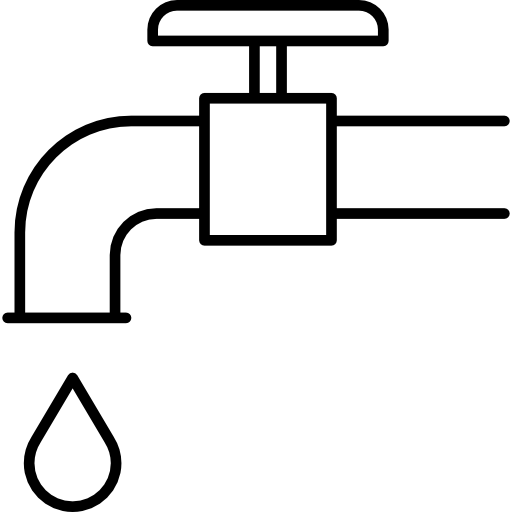 Water Faucet PNG Black And White -  SVG Plus