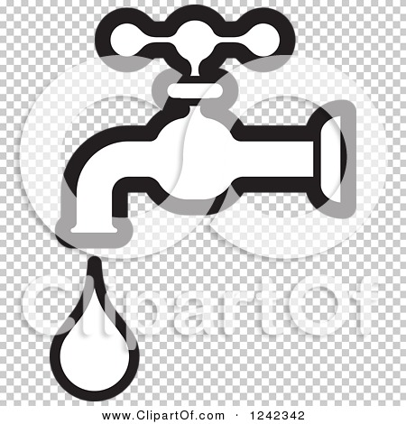 Rasters .jpg .png - Water Faucet Black And White, Transparent background PNG HD thumbnail