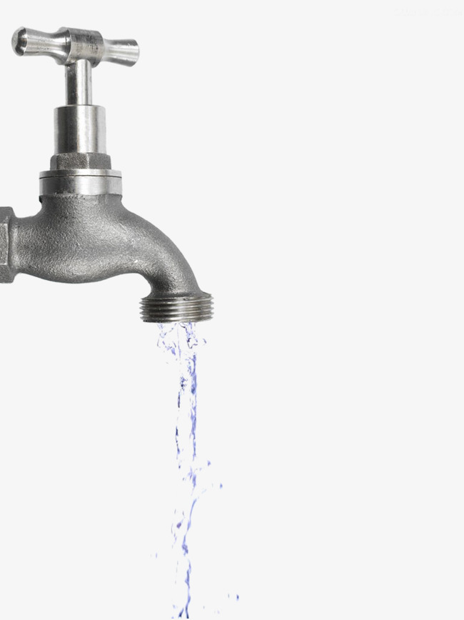 Water Faucet, Water, Conserve Water, Water Pipes Png Image And Clipart - Water Faucet Black And White, Transparent background PNG HD thumbnail