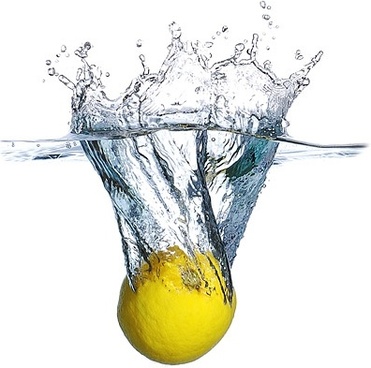 Plunged Into The Water Lemon Picture - Water Glass, Transparent background PNG HD thumbnail