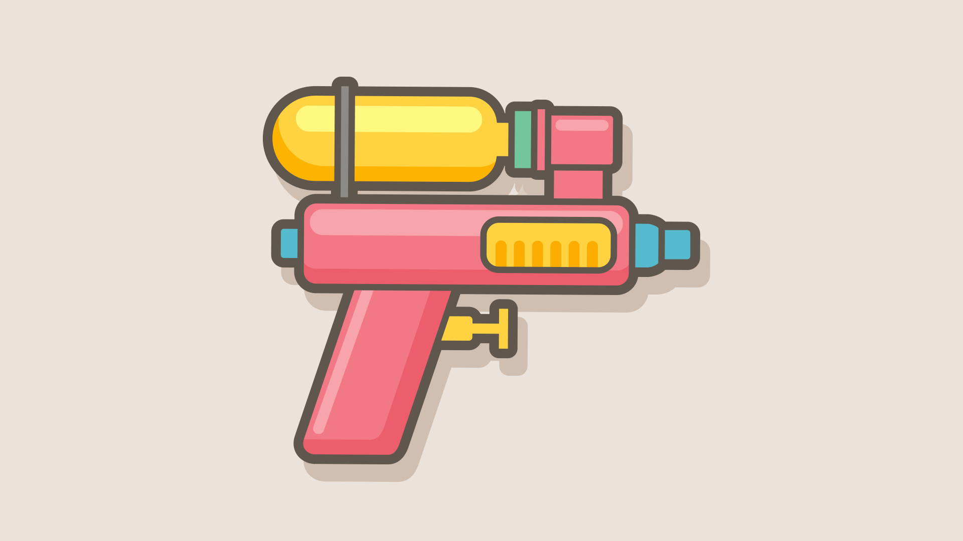 Vector toy water gun material