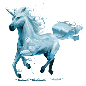 File:5Th Element Unicorn   Water.png - Water Horse, Transparent background PNG HD thumbnail