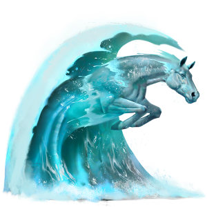 Wave.png - Water Horse, Transparent background PNG HD thumbnail
