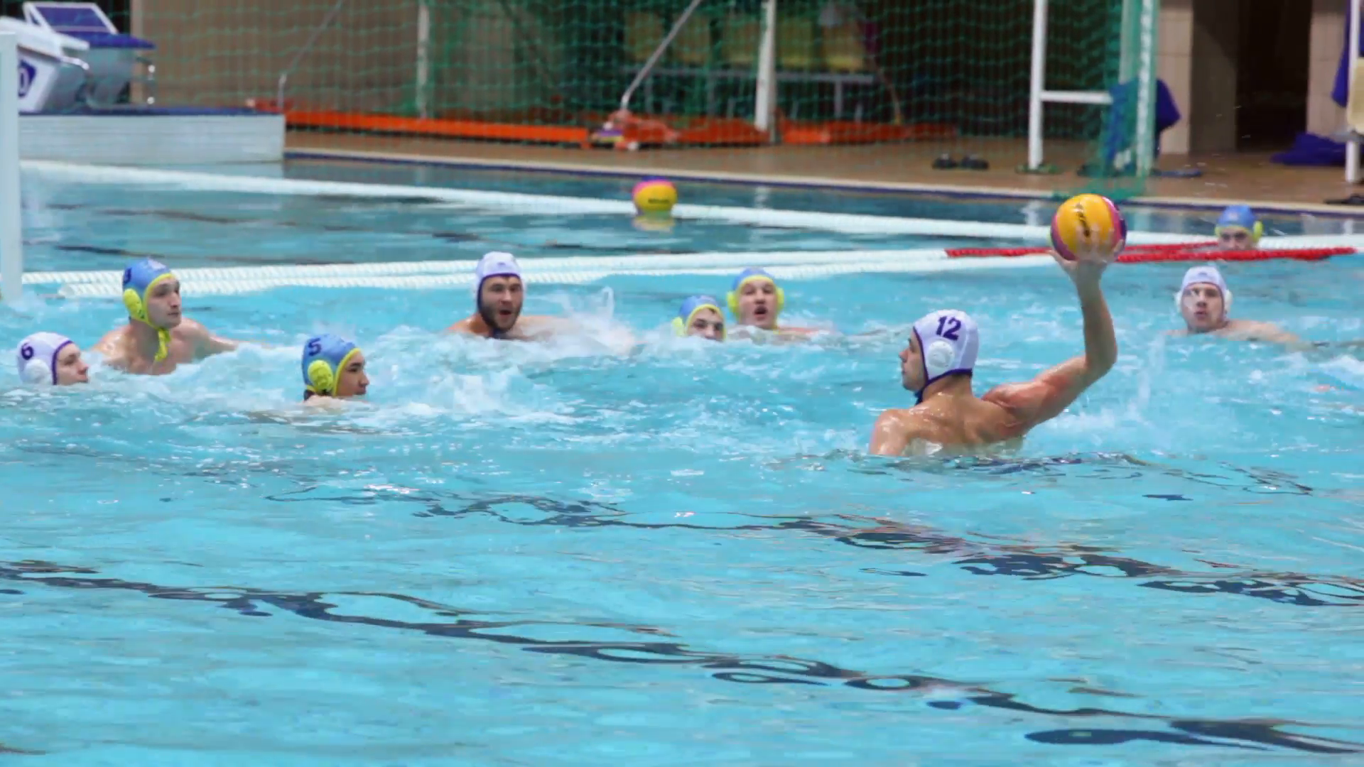 Men Play Water Polo Unsuccessful Attack To Gate Stock Video Footage   Videoblocks - Water Polo, Transparent background PNG HD thumbnail
