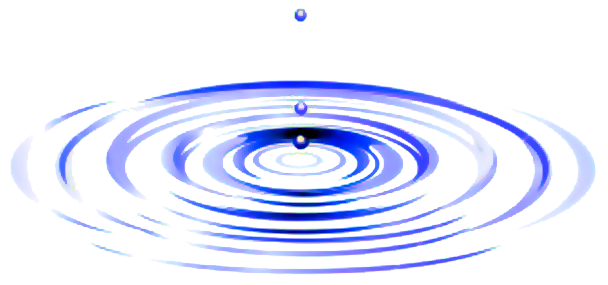 Blue circular pattern water r