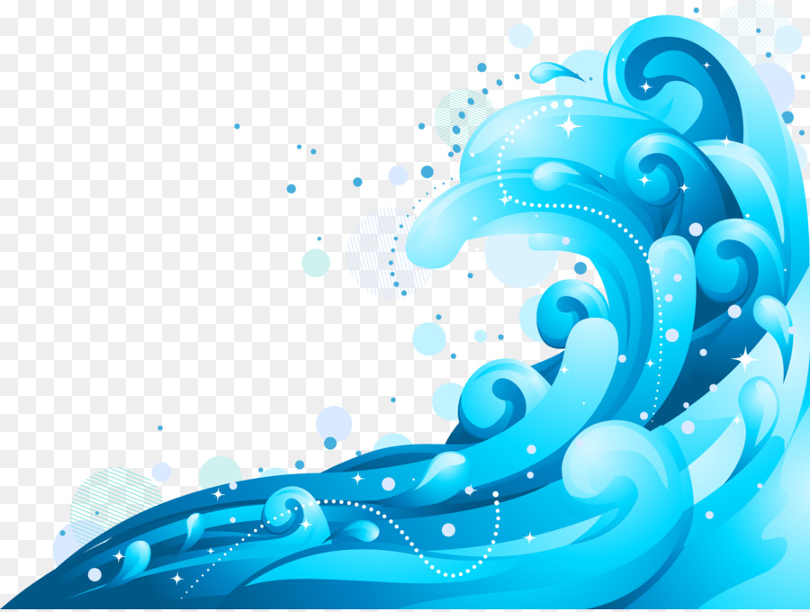 Euclidean Vector Wind Wave Wave Vector   Flat Blue Waves Background - Wave Background, Transparent background PNG HD thumbnail