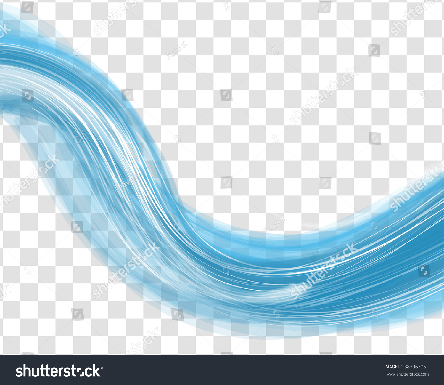 Water Wave Background With Transparency Grid. Vector Illustration With Transparency And Mesh. - Wave Background, Transparent background PNG HD thumbnail