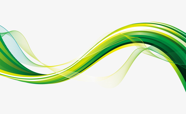 Flowing Green Wave Vector Material, Green, Green Wave Flow, Curve Png And Vector - Waves Border, Transparent background PNG HD thumbnail
