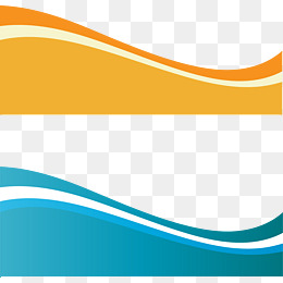 Vector Dynamic Wave, Orange, Blue, Creative Business Card Png And Vector - Waves Border, Transparent background PNG HD thumbnail