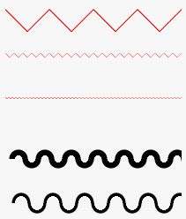 Example - Wavy Line Border, Transparent background PNG HD thumbnail