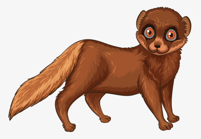 Cartoon Weasel, Animal, Tail, Cartoon Free Png Image - Weasel, Transparent background PNG HD thumbnail
