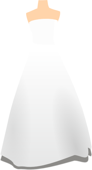 Wedding dress and tux