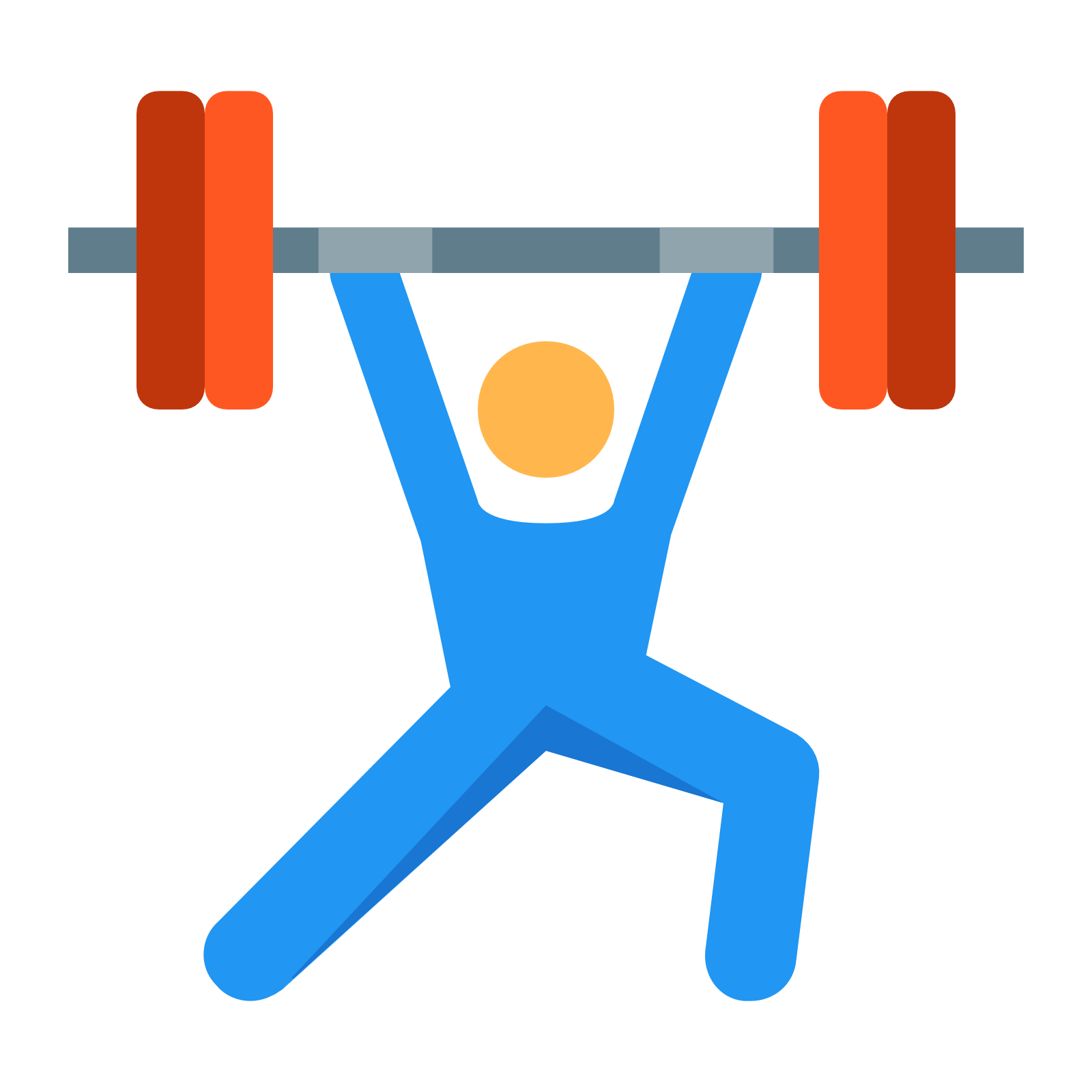 There Is A Human Figure Standing With Its Arms Extended Over Its Head And Its Legs. Png 50 Px - Weightlifting, Transparent background PNG HD thumbnail