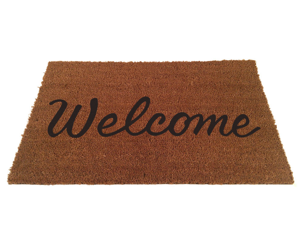 Welcome Script Doormat - Welcome Mat, Transparent background PNG HD thumbnail