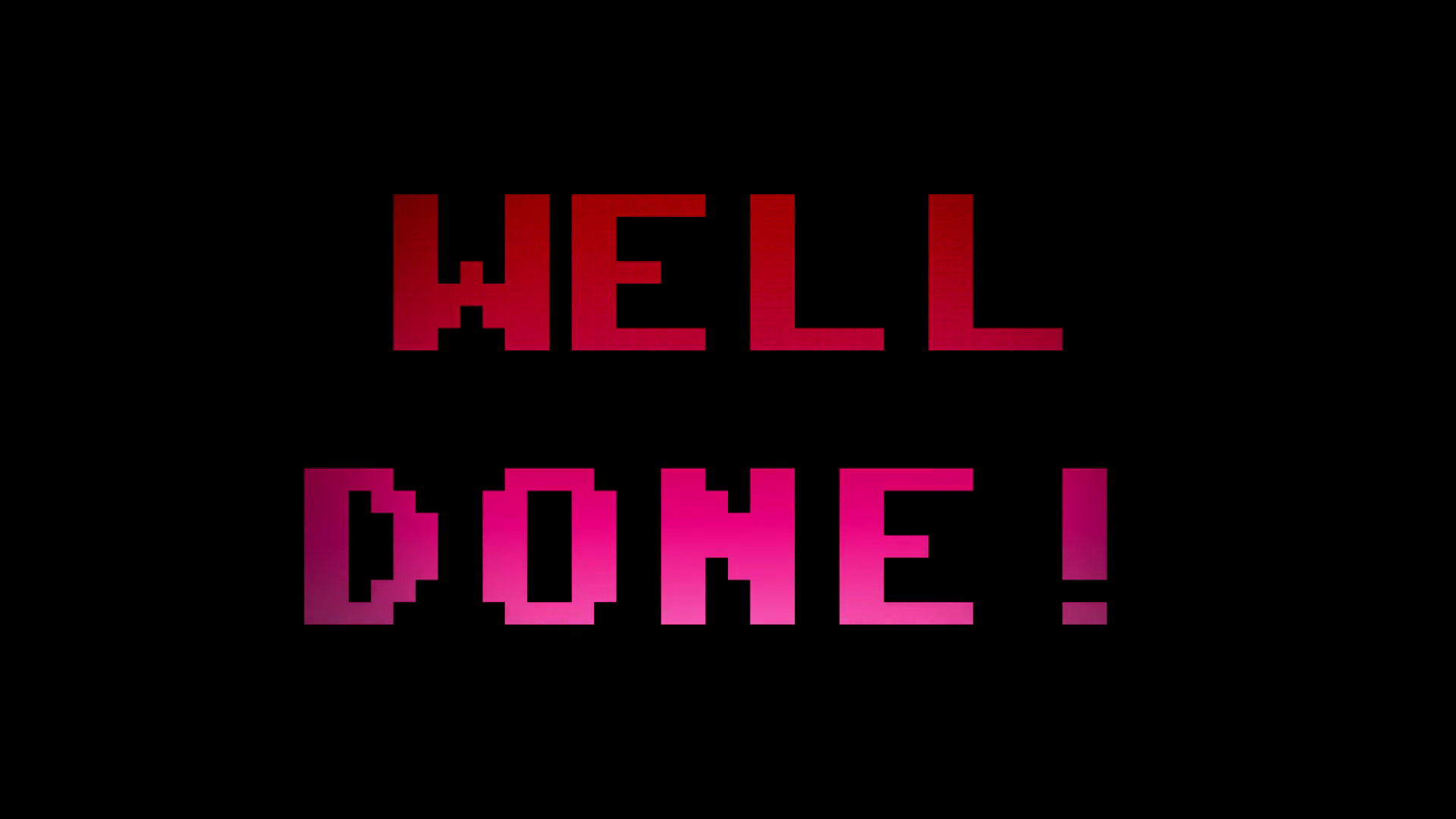 Videogame Well Done 4K. A Videogame Screen With The Text Well Done. 8 Bit Retro Style, 4K. Stock Video Footage   Videoblocks - Well Done, Transparent background PNG HD thumbnail