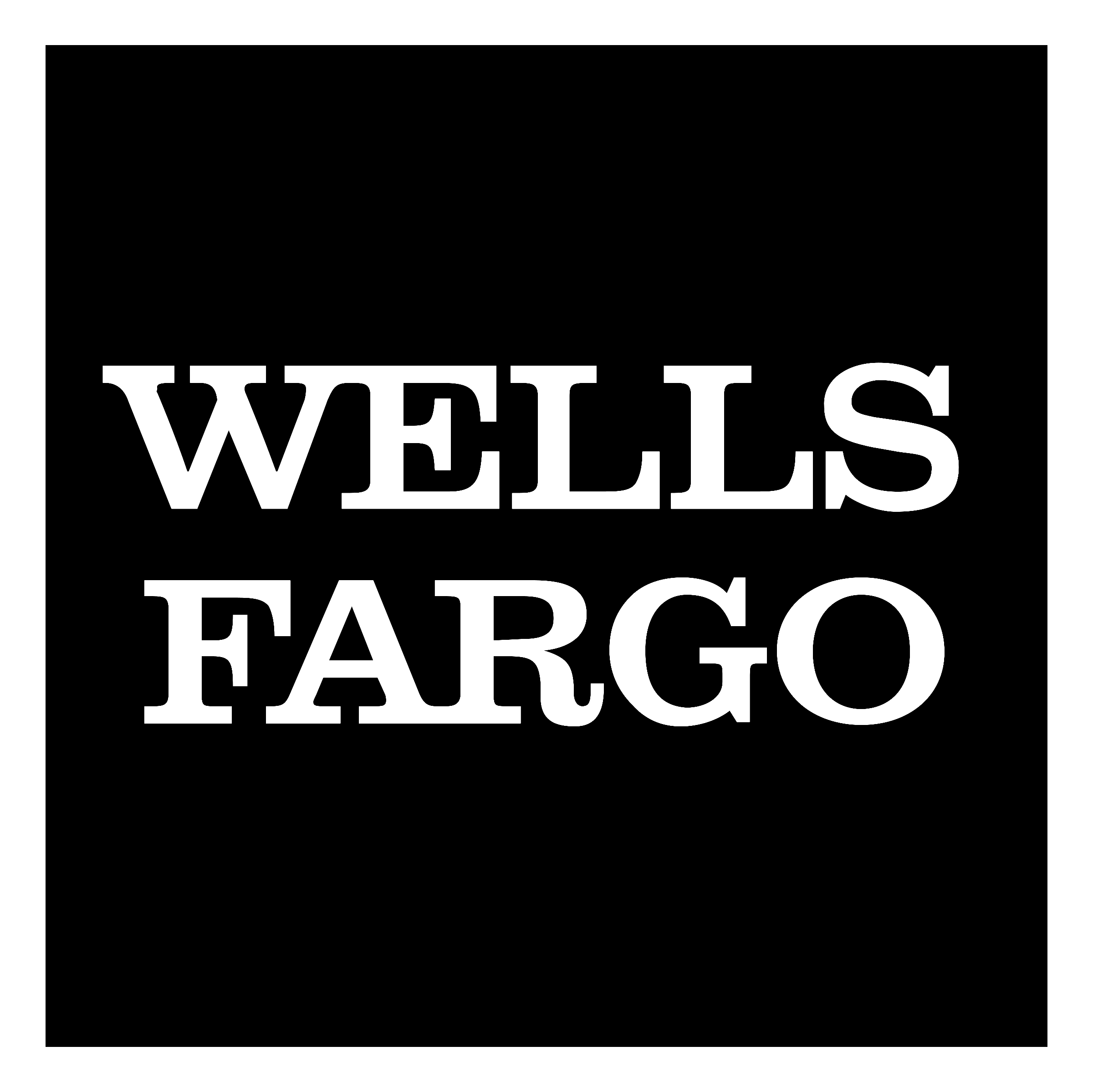 Wells Fargo Logo Black - Wells Fargo, Transparent background PNG HD thumbnail