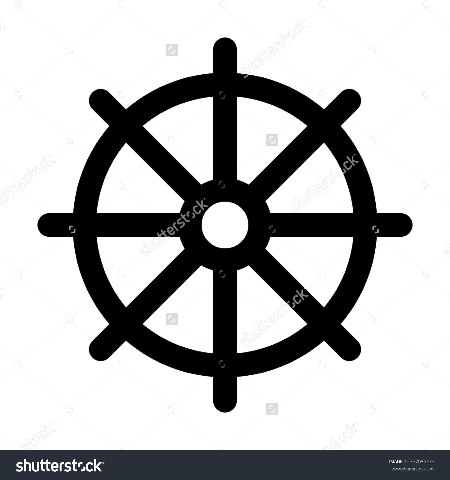 Dhamma Chakra Clipart. - Wheel Of Dharma, Transparent background PNG HD thumbnail