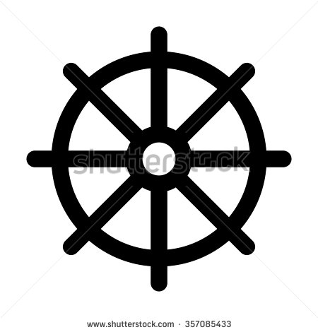 Dharmachakra / Wheel Of Dharma   A Symbol Of Buddhism And Hinduism Flat Icon For Apps - Wheel Of Dharma, Transparent background PNG HD thumbnail