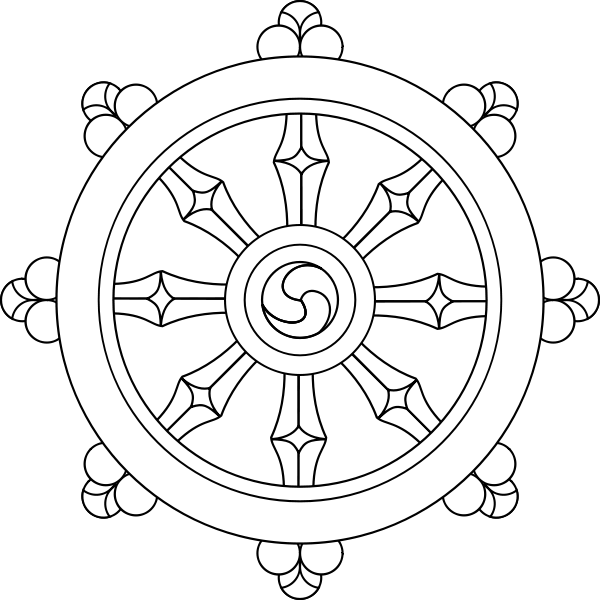 The Wheel Of Dharma, Used By Hindus And Buddhists As A Symbol Of Peace And - Wheel Of Dharma, Transparent background PNG HD thumbnail
