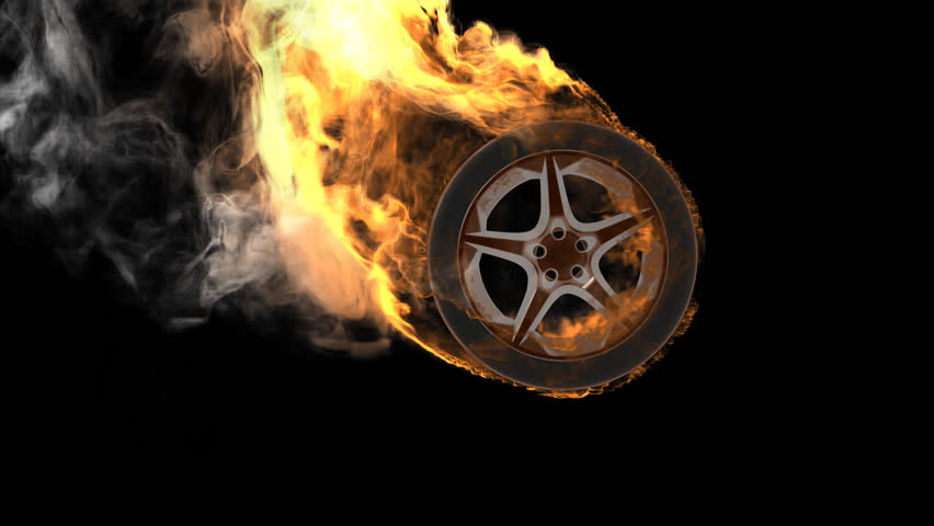 Burning Wheel Rendered In Png With Alpha Channel Stock Footage Video 13406804 | Shutterstock - Wheel, Transparent background PNG HD thumbnail