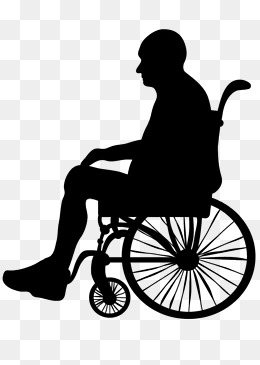 Silhouette Of Elderly Wheelchair, Silhouette Of Elderly Wheelchair, Silhouette Of The Elderly, Sketch · Png - Wheelchair Elderly, Transparent background PNG HD thumbnail