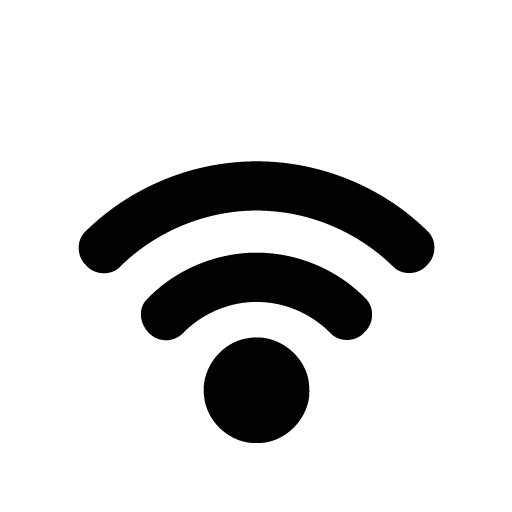 Wifi Signal Normal Icons - Wifi Black And White, Transparent background PNG HD thumbnail