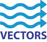 Vectors Project Logo   Three Blue Wavy Arrows Pointing To The Right Against A White Background - Wind Arrows, Transparent background PNG HD thumbnail