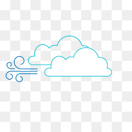 Vector Flat Wind Blowing Cloud Png Picture, Flattened, Wind, Windy Png And Vector - Wind Blowing, Transparent background PNG HD thumbnail