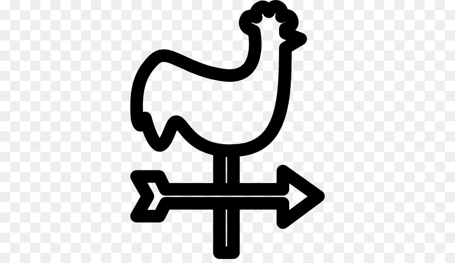 Computer Icons Weather Vane Wind   Rooster - Wind Vane Black And White, Transparent background PNG HD thumbnail