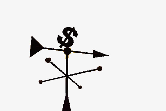 Money Vane, Wind Vane, Money, Black Png Image And Clipart - Wind Vane Black And White, Transparent background PNG HD thumbnail