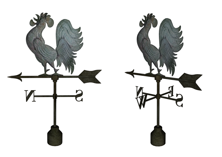 Rooster Weathervanes Png By Mysticmorning Hdpng.com  - Wind Vane Black And White, Transparent background PNG HD thumbnail