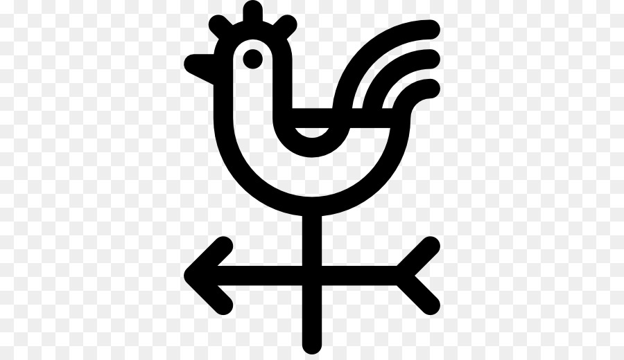 Weather Vane North Wind Computer Icons   Rooster Vector - Wind Vane Black And White, Transparent background PNG HD thumbnail