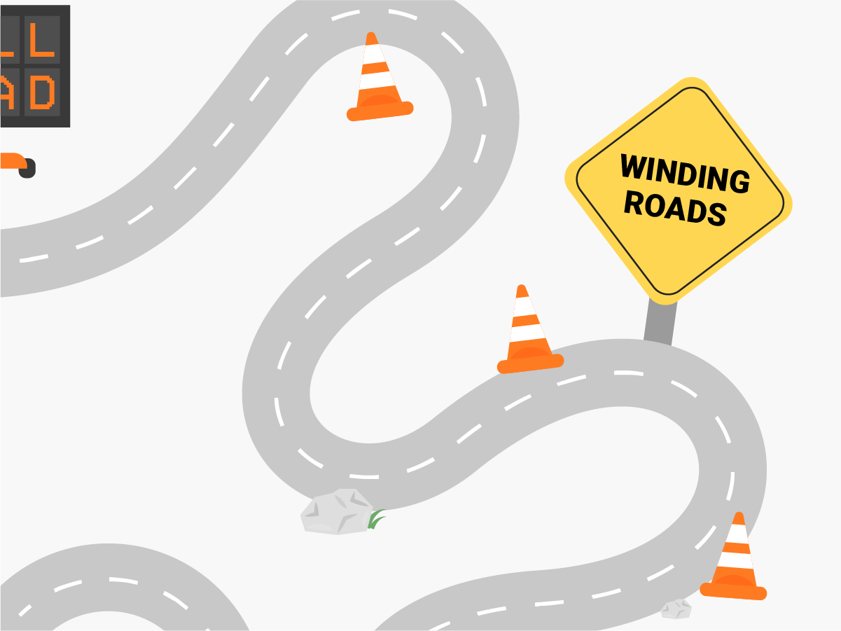 Bi Graphics_The Road To Trumpcare_Winding Roads - Winding Road, Transparent background PNG HD thumbnail