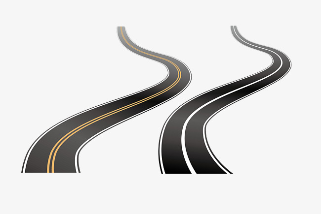 Winding Road, Vector Road, The Way, Railway Png And Vector - Winding Road, Transparent background PNG HD thumbnail
