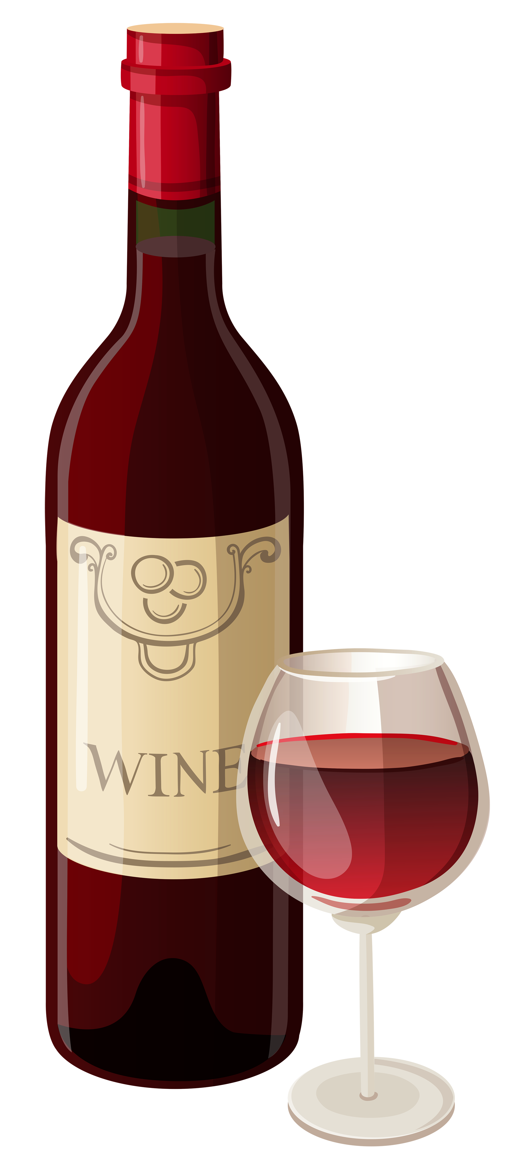 Wine Bottle And Glass Png Vector Clipart   Png Wine Bottle And Glass - Wine, Transparent background PNG HD thumbnail