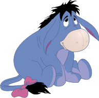Eeyore with Snowballs PNG Tra