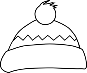 White Winter Hat Clip Art - Winter Hat Black And White, Transparent background PNG HD thumbnail