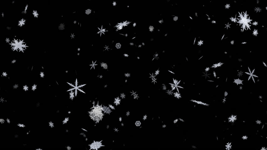 Snow Fall   Super Flakes   Loop   3   Alpha Channel   Artistic 3D Blizzard - Winter, Transparent background PNG HD thumbnail
