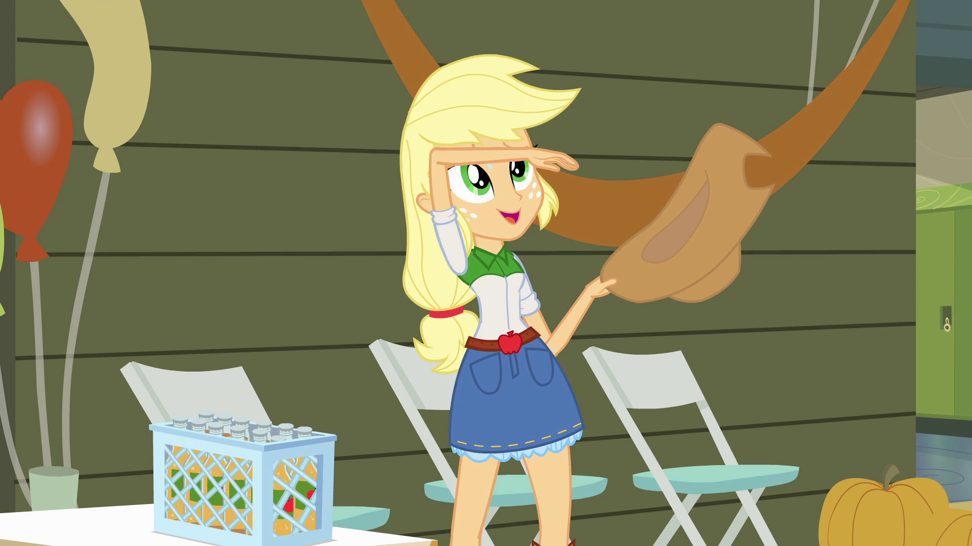 Applejack Wiping Away Sweat Eg.png - Wiping The Table, Transparent background PNG HD thumbnail