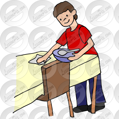 Table washer clipart