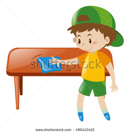 Wipe Table Clipart