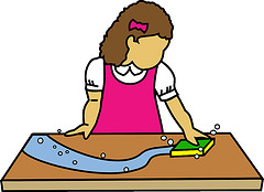 Wiping Cliparts - Wiping The Table, Transparent background PNG HD thumbnail