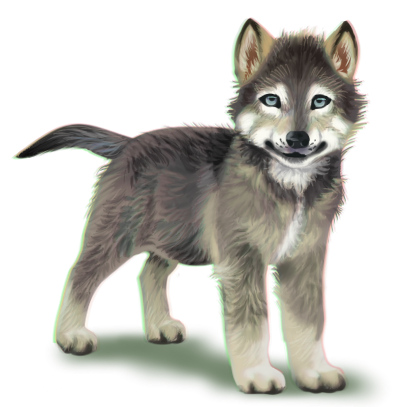 Wolf Pup By Avaeran Hdpng.com  - Wolf Pup, Transparent background PNG HD thumbnail