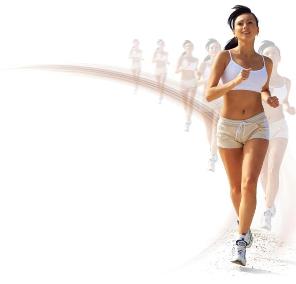 Woman Jogging - Woman Jogging, Transparent background PNG HD thumbnail