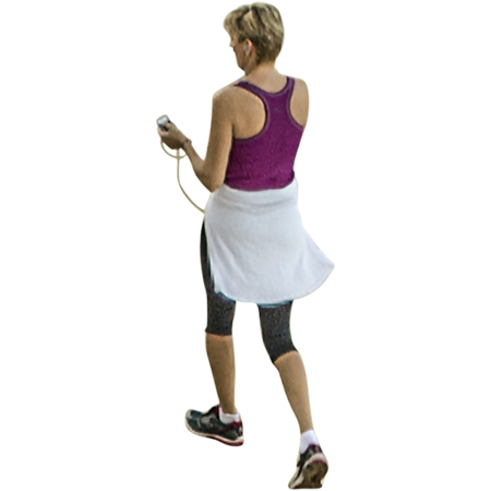 Woman On A Jog. Parent Category : Cutouts - Woman Jogging, Transparent background PNG HD thumbnail