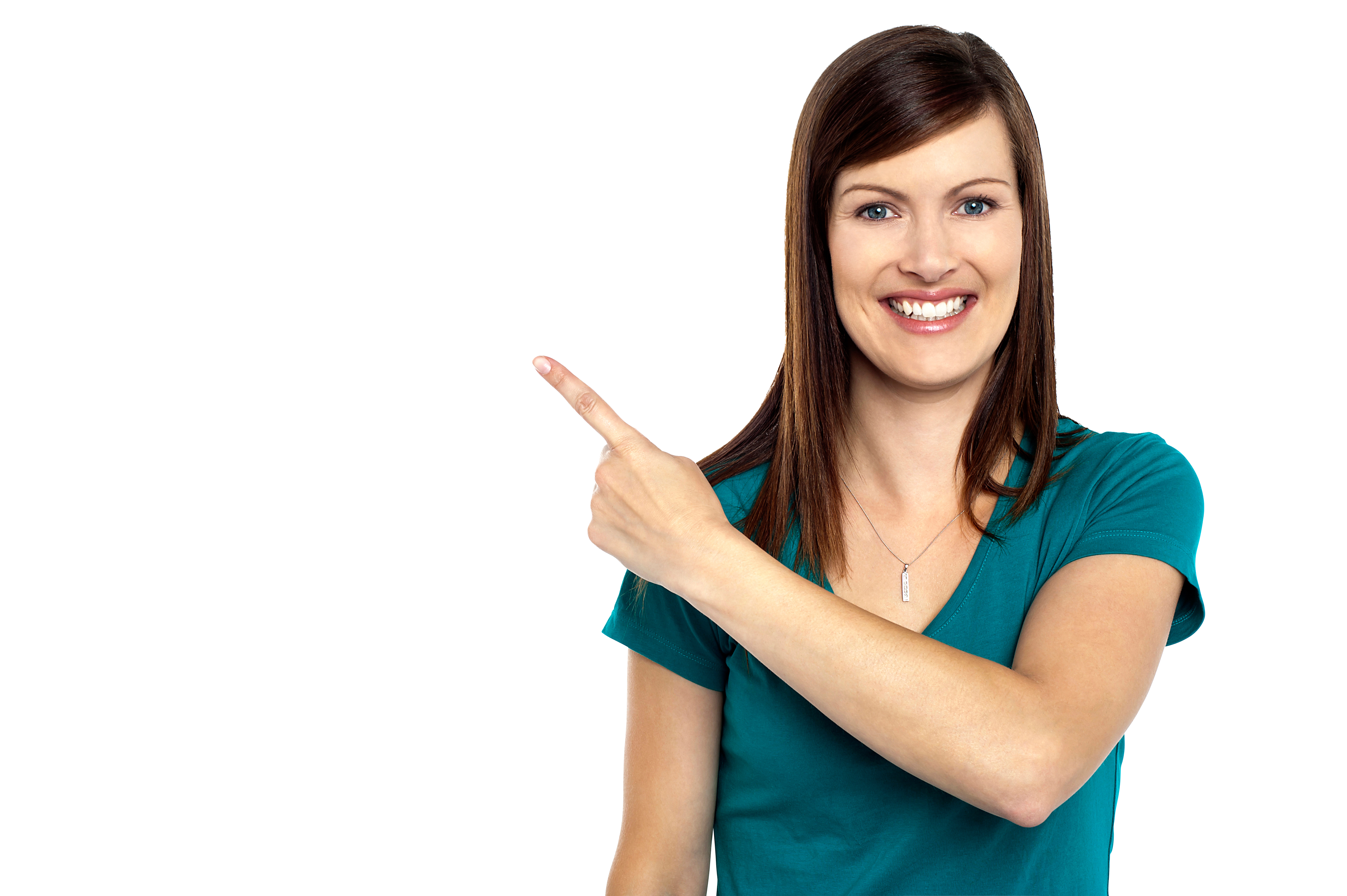 Women Pointing Left Hd Free Png Image - Women, Transparent background PNG HD thumbnail