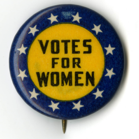 Votes For Women Button - Women Voting, Transparent background PNG HD thumbnail