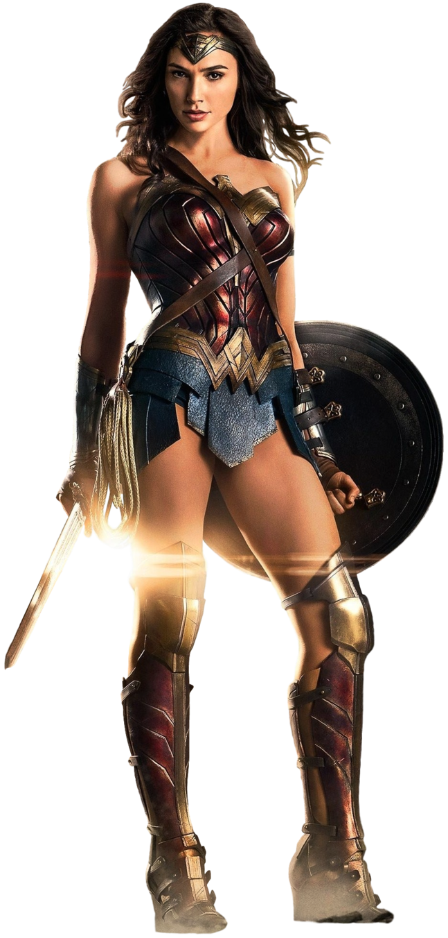 Wonder Woman with sword and s