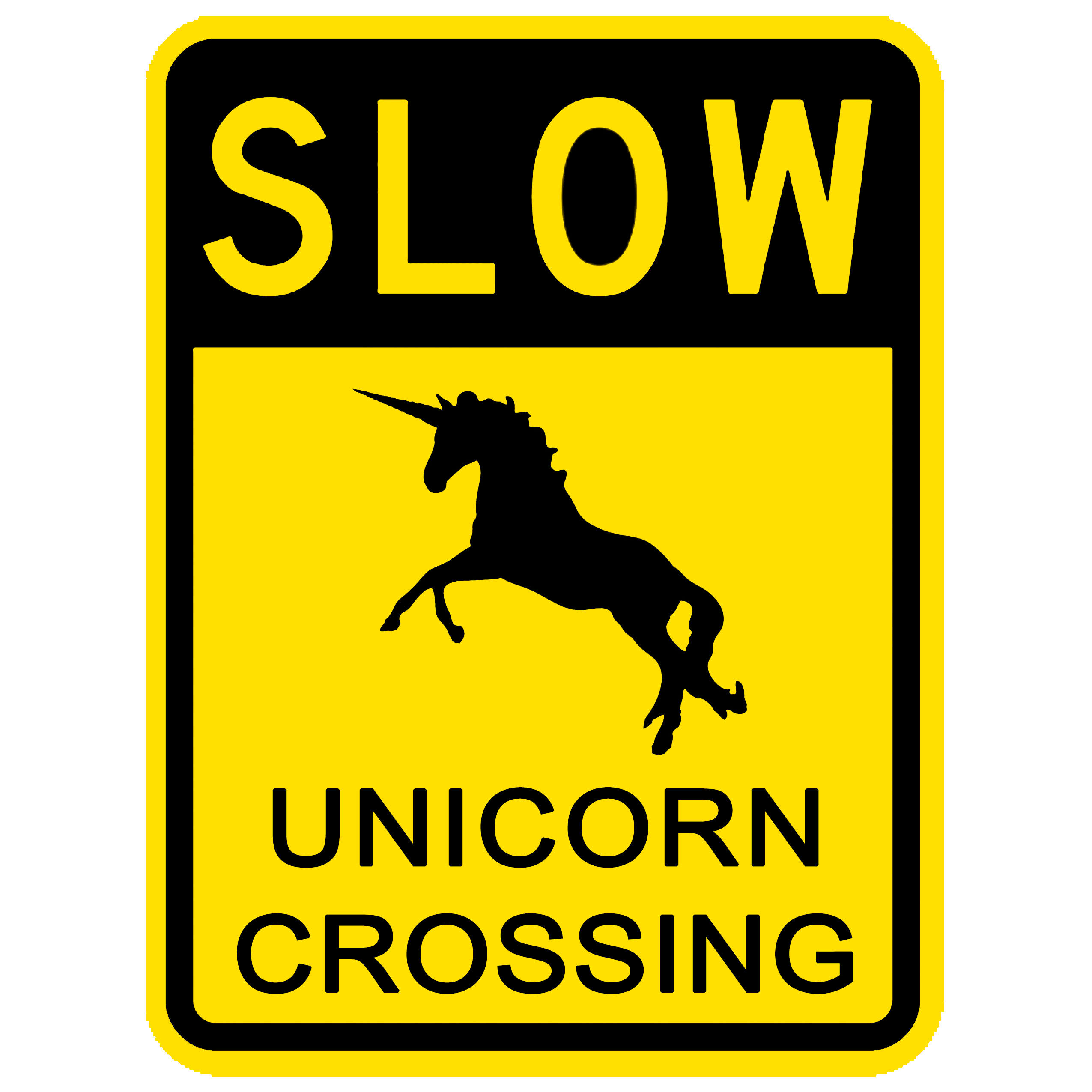 Slow Unicorn Crossing Funny Sign Png Hd Hq - Woo Hoo, Transparent background PNG HD thumbnail